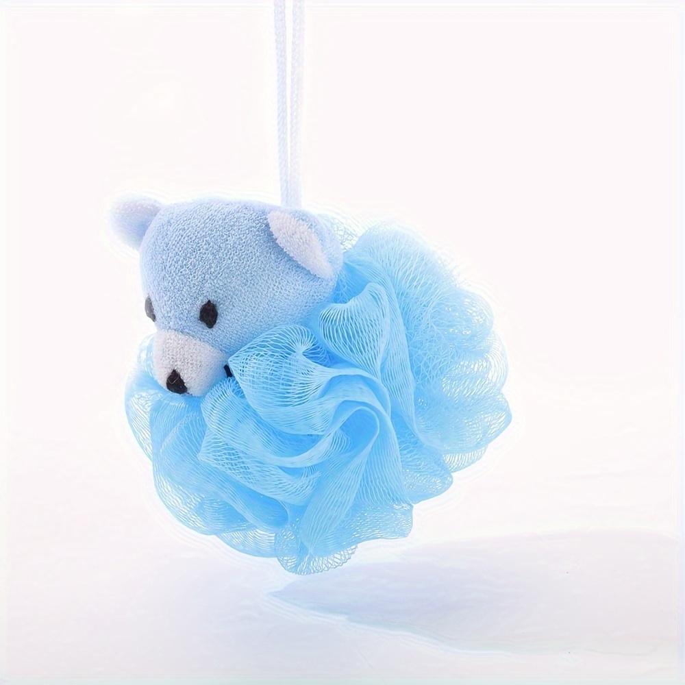 [Colorful Bath Tennis Balls] Cute Animal-shaped Bath XC, Soft Bath Tennis Balls with Lanyards, Gentle Exfoliating Body Scrub Tools, Bath Balls Suitabl