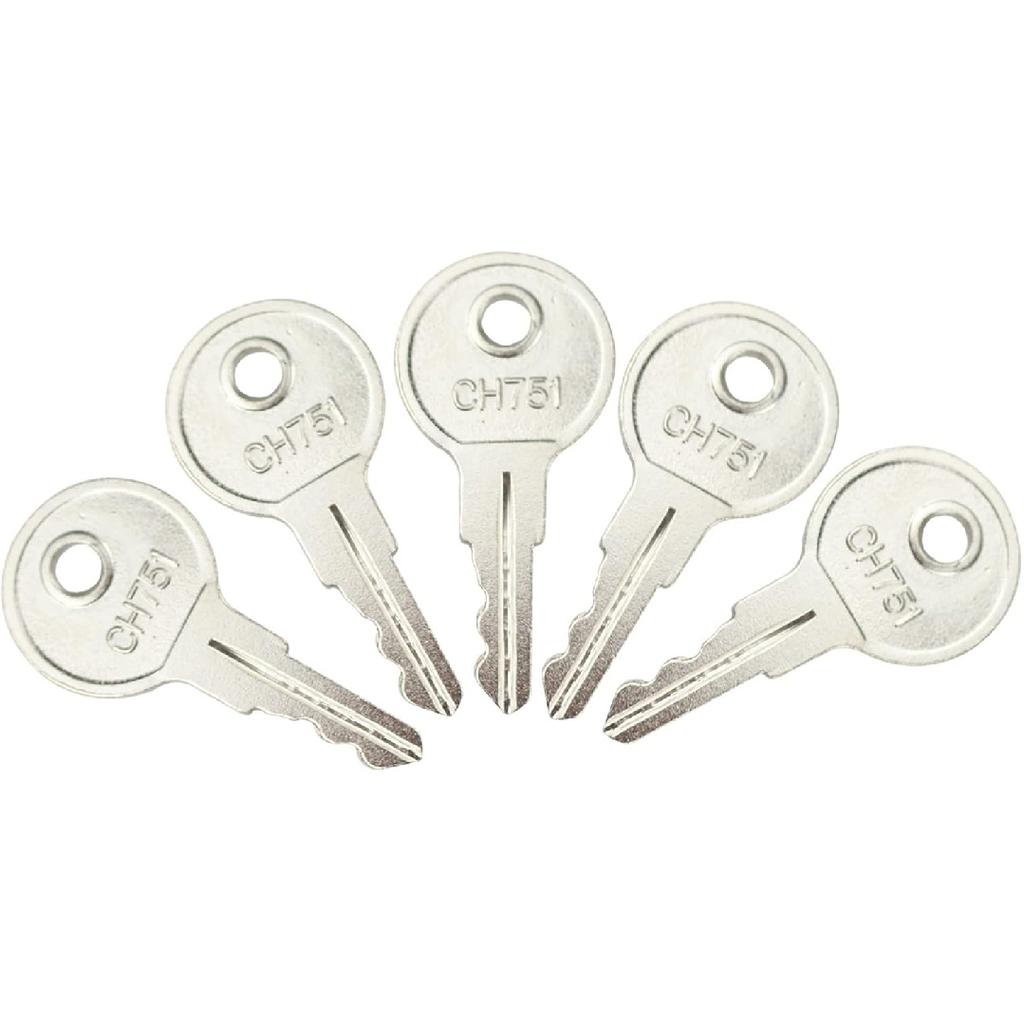 CH751 Key Universal Keys Replacement for RV Compartments Campers Storage Cabinets Door Lock T-Handles Tool Boxes Pickup Shells (Pack of 6)