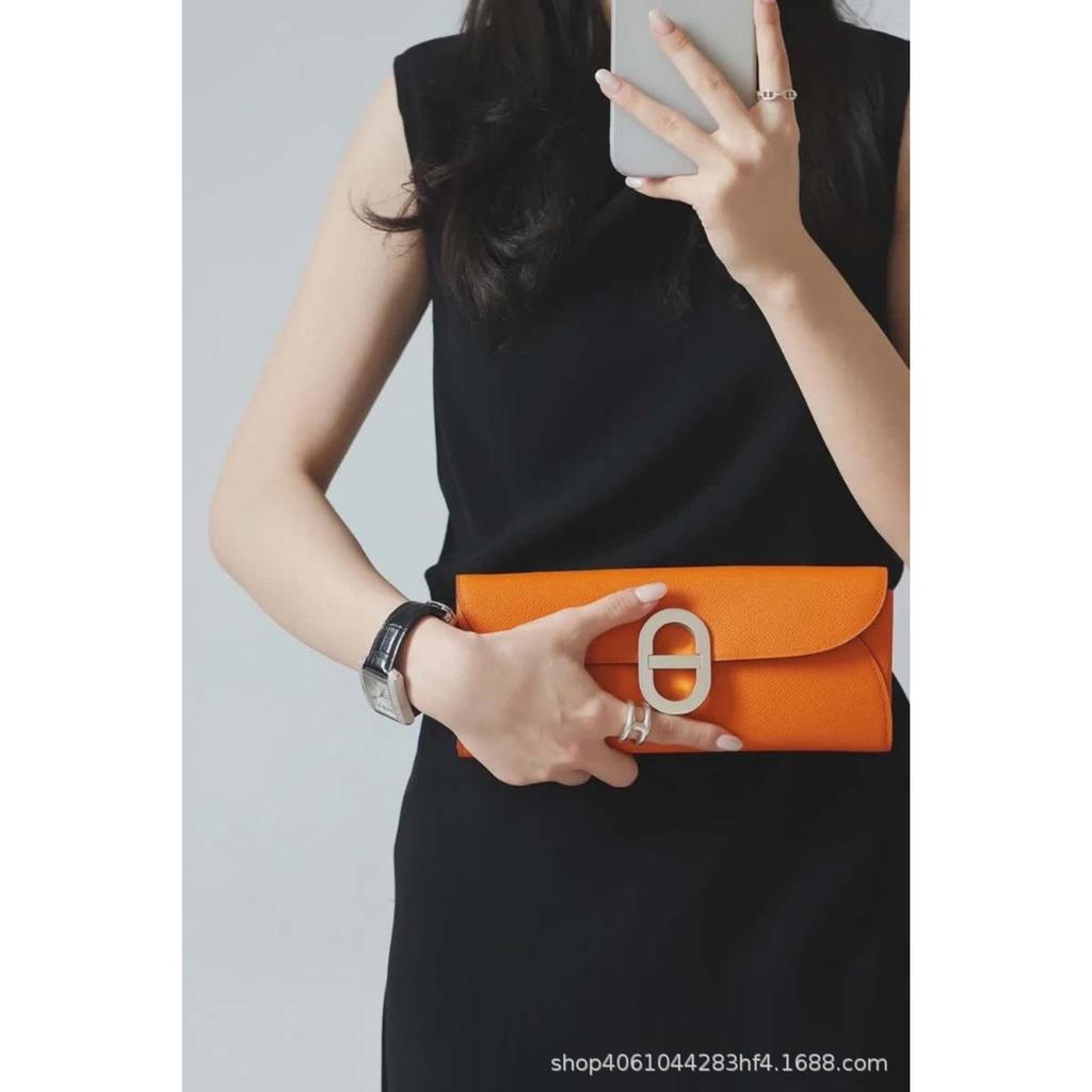 Haute Couture Leather Pig Nose Woc Wallet Palm Pattern Cowhide Hand Grab Bag Crossbody Women's Bag Clutch