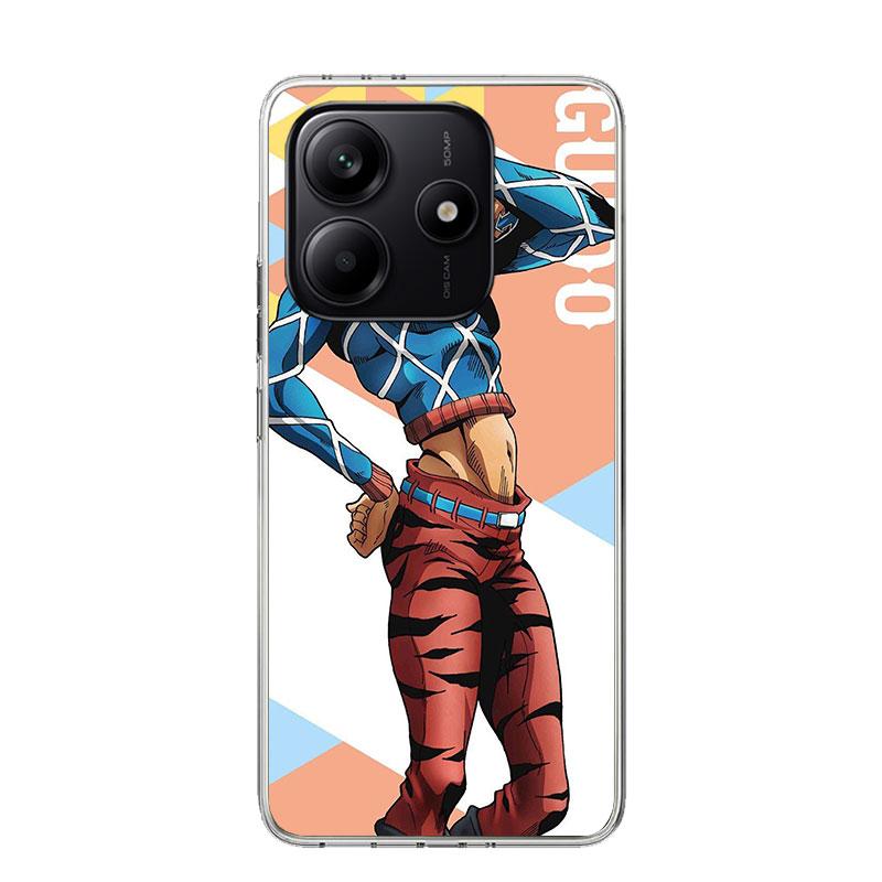 

JoJo Adventure Guido Mista Phone Case For Xiaomi Redmi Note 13 14 15 Pro Plus 12S 12 14S 11S 11E 10 10S 11 11T 5G 4G Cover Coque Redmi Note 13 Pro 5G