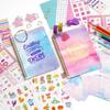 DIY Sada na deník pro dospívající dívky: Dárková krabička se scrapbookingovými samolepkami k narozeninám Deníková sada