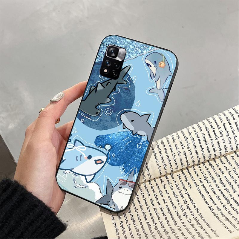 Phone Case For Xiaomi Poco C71 15T 14T Pro Redmi note 15 14 14 13 Pro Redmi A5 15C 13C Whale Shark