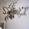 Acrylic Mirror Wall Sticker Removable 3D Wall Decal for Living Room Bedroom Bathroom Studio
