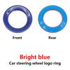 hijk1 ABS Carbon Fiber Pattern Car Logo Steering Wheel Decoration Sticker Accessories For VW R Gti Line Passat Golf 5 6 Polo Scirocco