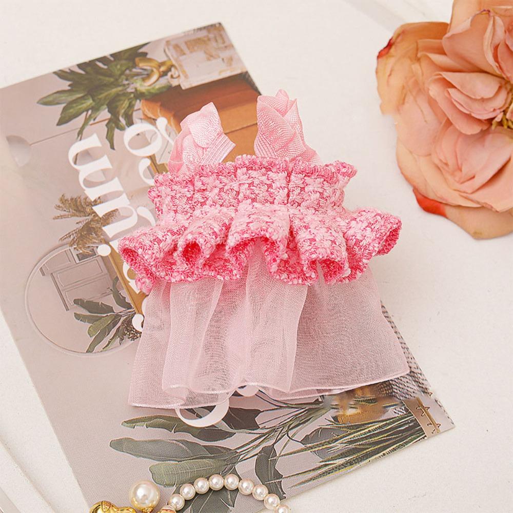 

Милые модные платья юбка DIY платья для плюшевых кукол для EXO Idol 10~15 см хлопковых кукол розовый