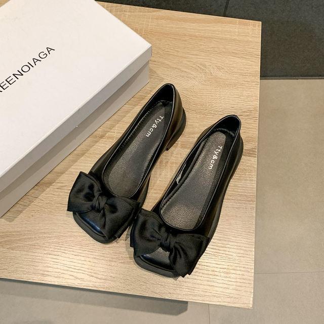 

Маленькие туфли из искусственной кожи в британском стиле, женские летние туфли в стиле ретро, ​​туфли в горошек, туфли Мэри Джейн, весенне-осенние туфли с квадратным носком 36