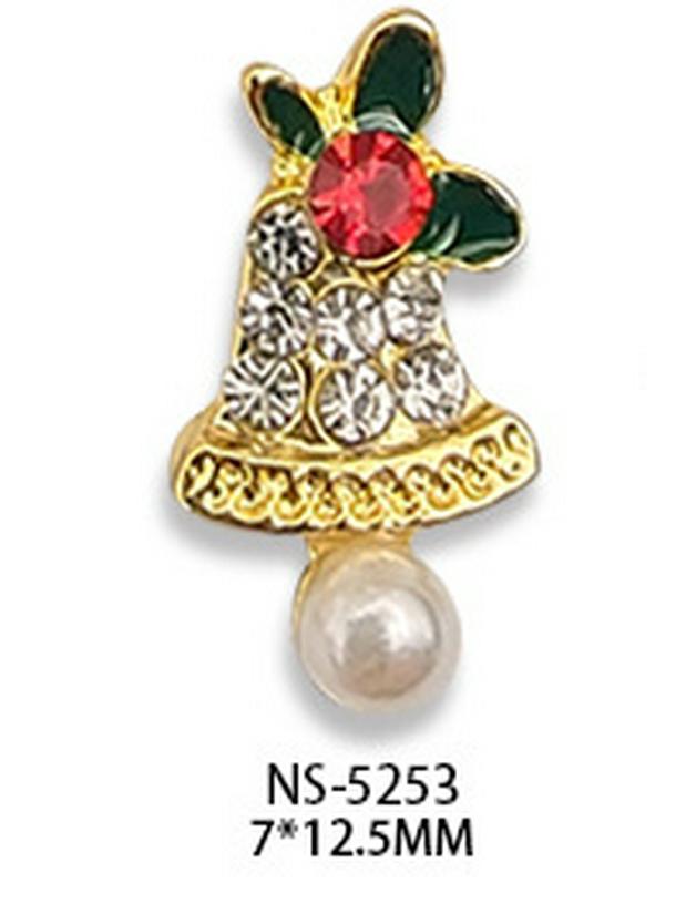 Christmas Nail Art Accessories: Festive Drills & Decorations with Trees, Santa, Deer & Snowman Designs