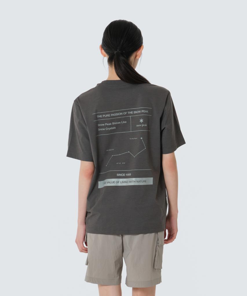 SNOWPEAK APPAREL Regen Quick-Dry Graphic Short Sleeve T-Shirt (S26Mutts52) Rustic Khaki