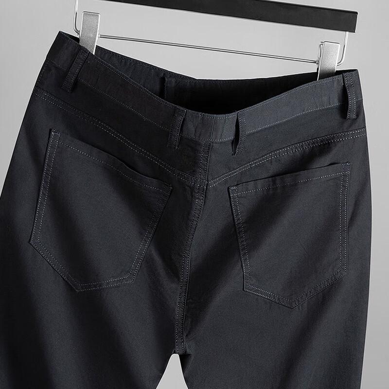 Hengyuanxiang Men's Pure Cotton Straight Casual Pants