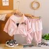 Kids Casual Long-Sleeve Set, Comfortable Daily Wear Outfits