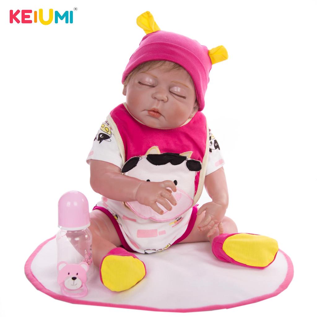 Silicone Baby Baby Doll That Closes Eyes Buy KEIUMI 23 Inch