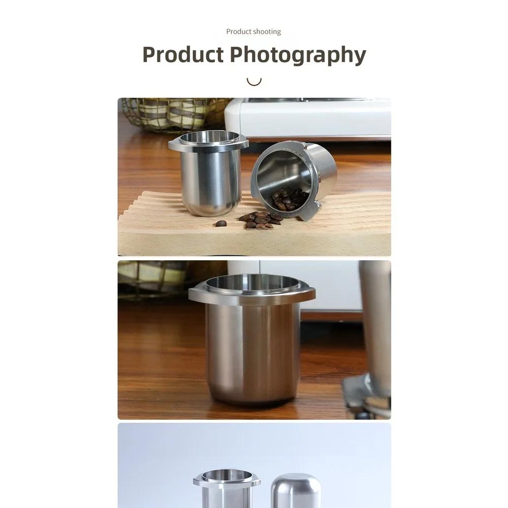 Stainless Steel Coffee Dosing Cup 7.5*7.5*10cm FOR BREVILLE Coffee Machines For BES876 Coffee Cup Replacement Accessories