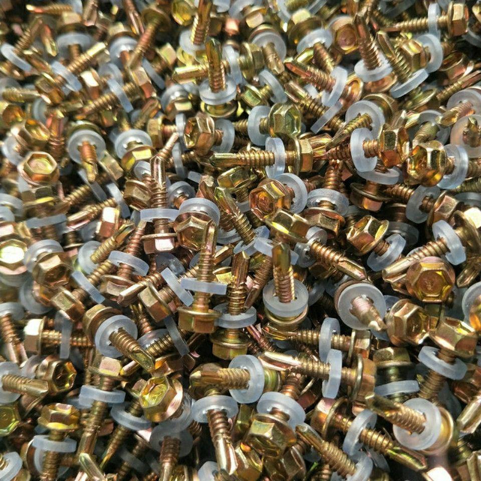 Galvanized Steel Self-Tapping Hex Head Screws for Metal Sheets – 4.8M5.5