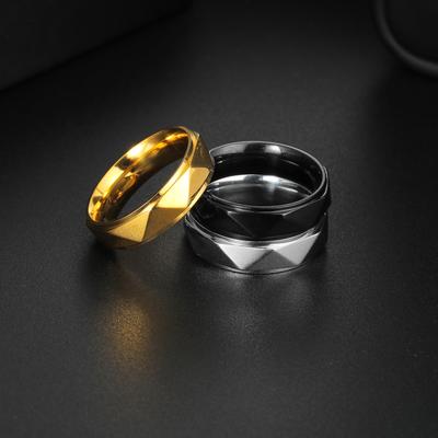 Neuer Schmuck Europäischer und amerikanischer Paar-Modering Titanstahlring