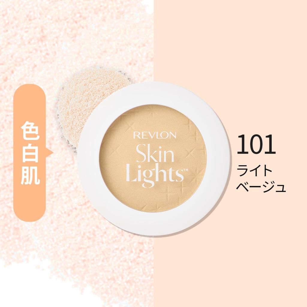 Revlon Skinlight Pressed Powder N 101 Light Beige (Color Image: Fair, Glowing Skin SPF25 PA++) Foundation 10g (x 1)