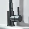 Flexible Pipe Hot and Cold Mixing Tap Universal Rotation Kitchen Faucets Deck Mounted Matte Black Single Handle Bathroom Faucet