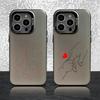Mom Daughter Son Dad Hold Hands Phone Case For iPhone 16,15,14,13,12,11,Pro,Max,Plus,Mini,SE Grey Black Matte Laser Back Cover