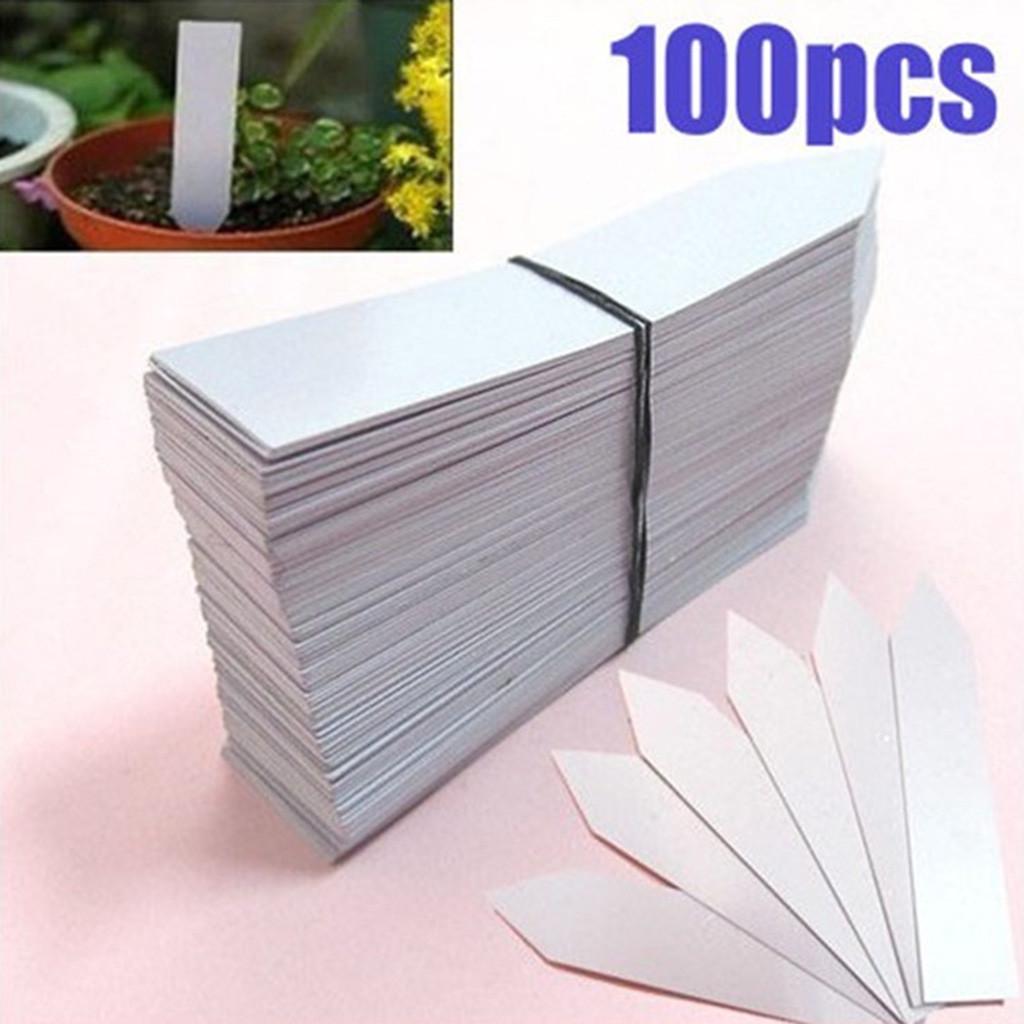 100 Pcs 10cm x2cm Pot Marker Nursery Garden Plastic Plant Labels Stake Tags 100 Pcs 10cm x2cm Pot Marker Nursery Garden Plastic Plant Labels Stake Tags