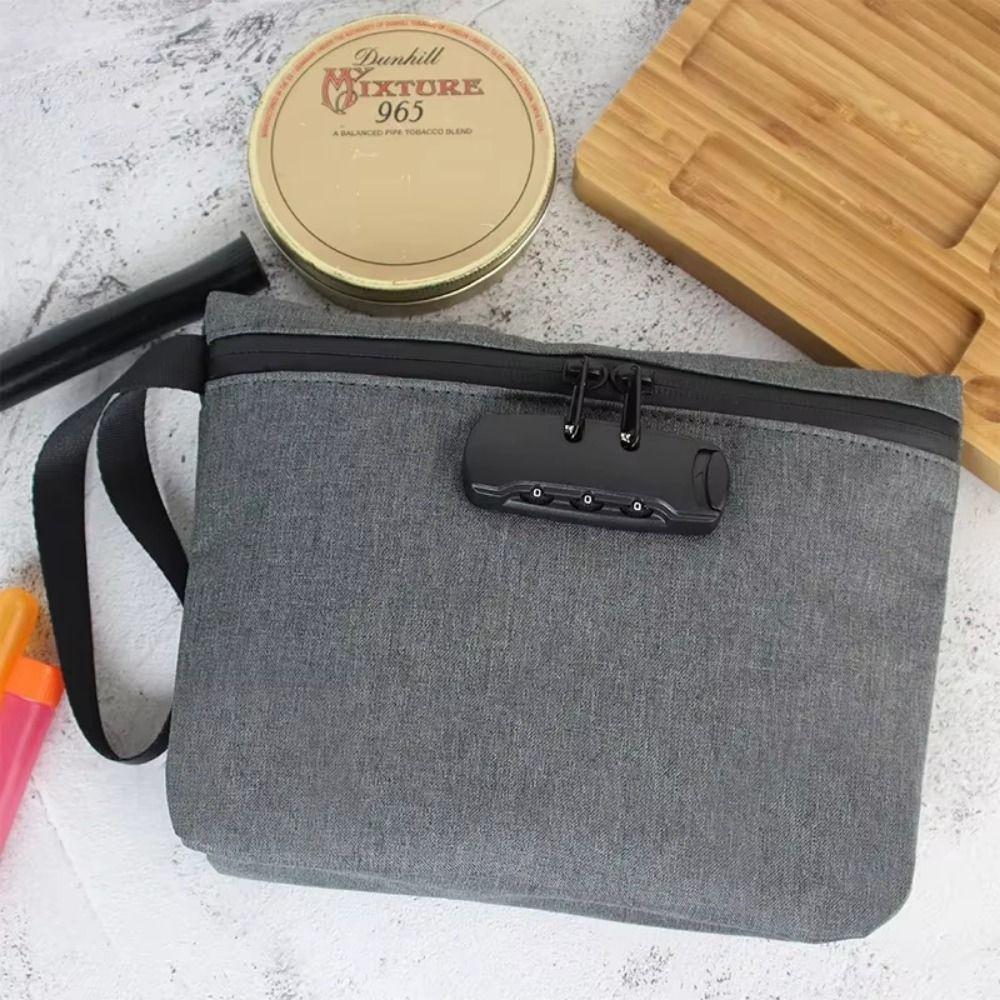 Carbon Lined Smell Isolation Case Waterproof Pipe Sealing Organizer Travel Medicine Box Camping