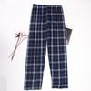 Men's Plaid Cotton Pajama Pants - Loose, Casual, Home and Outdoor Wear
