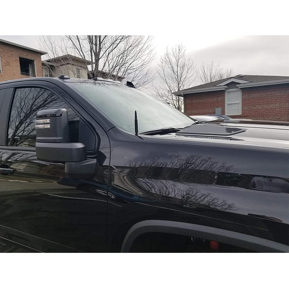 Bullet Style 0.5 Cal Silver Antenna Mast Power for CHEVY SILVERADO 1500 2500