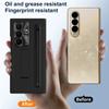 For Samsung Galaxy Z TriFold phone case, with tempered glass, integrated stand, with pen and pen slot, fingerprint-resistant