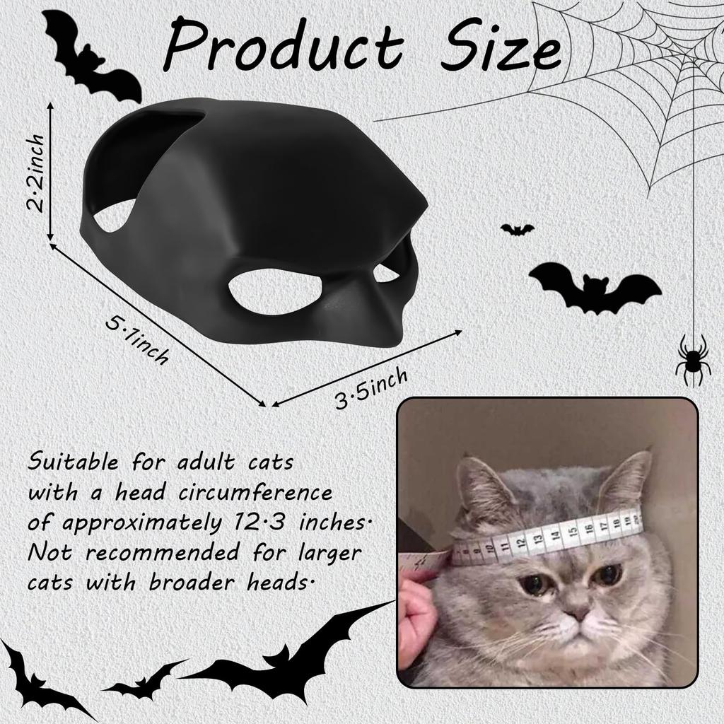 Cat Mask Cosplay, Cat Cosplay Hat, Cat Mask for Halloween Cosplay, Funny Cat Costumes Accessories