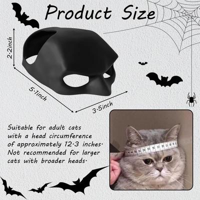 Cat Mask Cosplay, Cat Cosplay Hat, Cat Mask for Halloween Cosplay, Funny Cat Costumes Accessories
