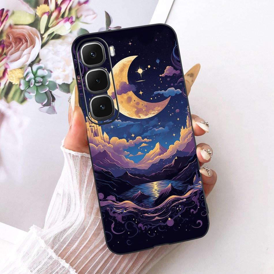 For Infinix Hot 60 60i 4G X6728 X6726 Cool Dragon Tiger Pattern Phone Case For Hot60 Hot60i 4G Black Silicone Soft Cases Bumpers