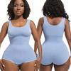 Sleeveless Seamless Full Body Shaper With Snap Closure