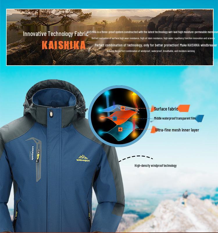 Spring Windproof & Waterproof Single Layer Jacket for Outdoor Sports - Men's & Women's Hiking Outerwear