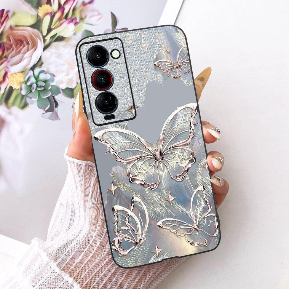 Handyhülle Für Tecno Camon 18P Hülle CH7 Süße Katze Mode Lustig Bemalt Fundas Für Tecno Camon 18P Gehäuse