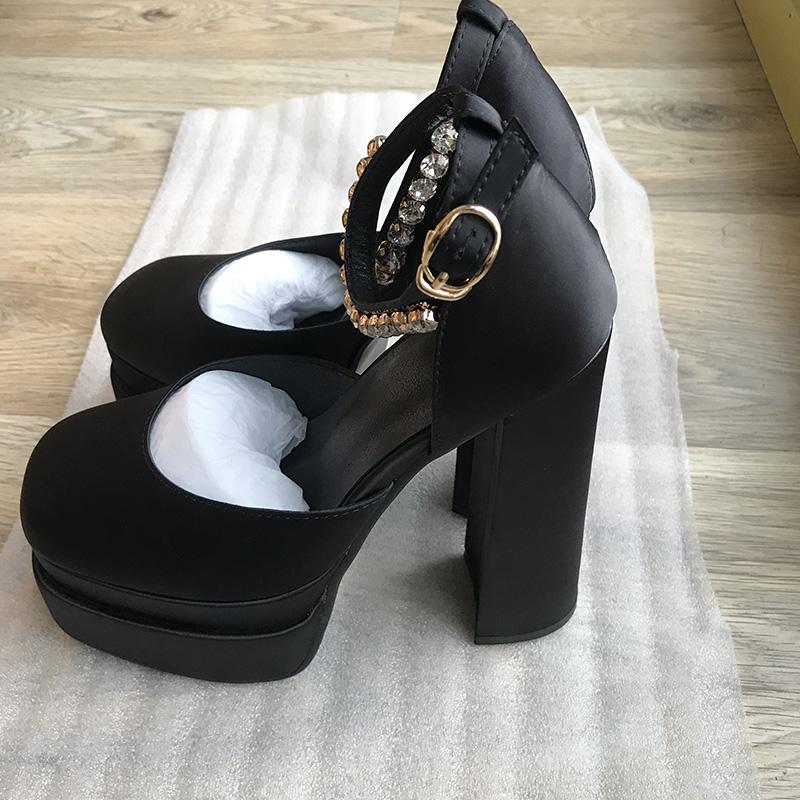 Zapatos de Mujer Sandalias Zapatos de Verano Sexy Grueso Tacones Altos  Plataforma Negro RojoCambio Amarillo Fiesta Zapatos de Novia Mujer Pumps  Nueva Marca comprar a buen precio — entrega gratuita, reseñas reales