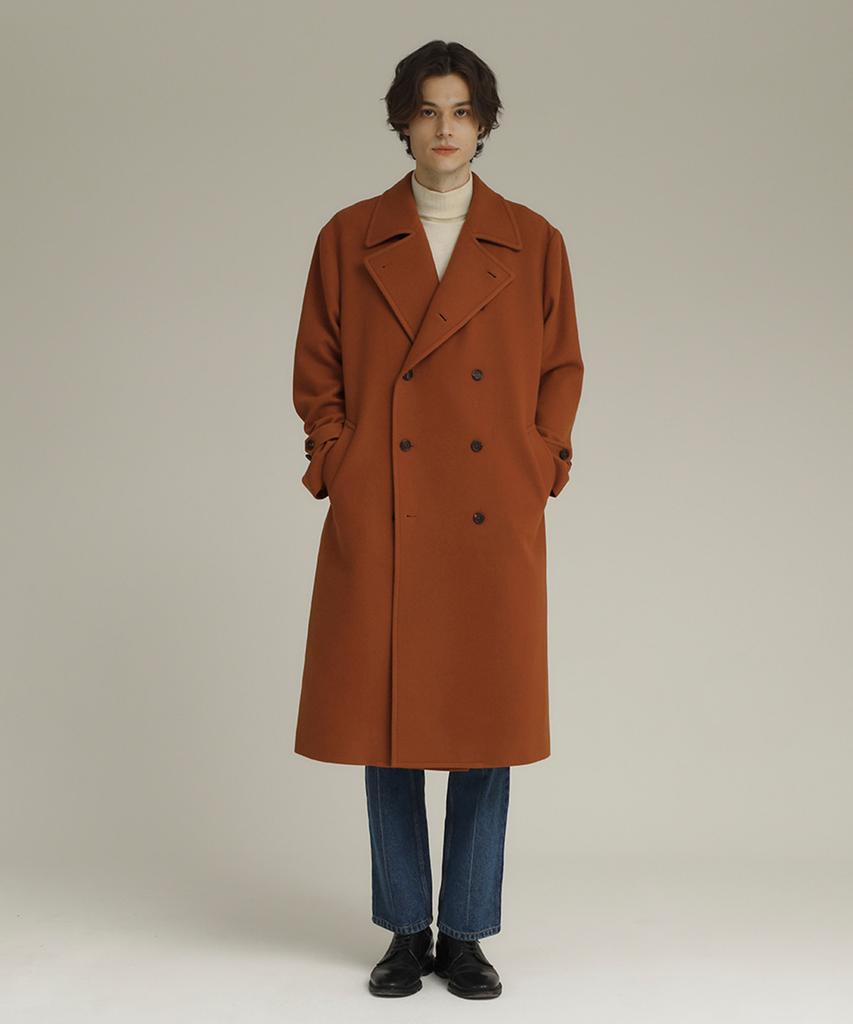 Fillchic Pecolam Melton Double Coat (Dark Orange)