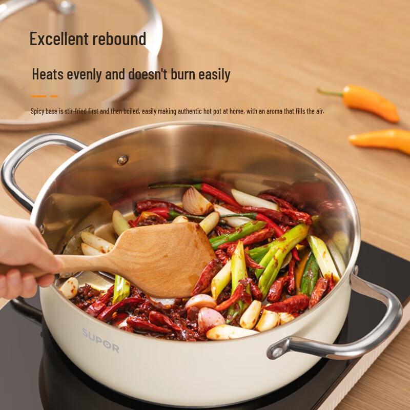 Supor 304 Stainless Steel Clear Soup Hot Pot
