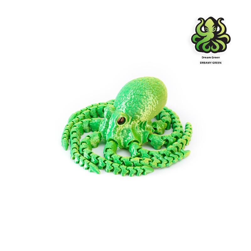 3D Printed Articulated Octopus Poseable Tentacles Desk Toy Pla Sculpture For Kid Jointed Body Decorative Toy