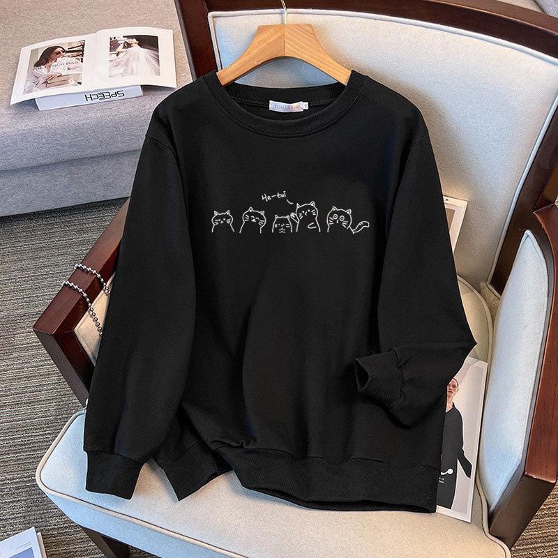 Plus Size Autumn Hoodie for 200-350 Jin, Bust 150/160, Loose Fit