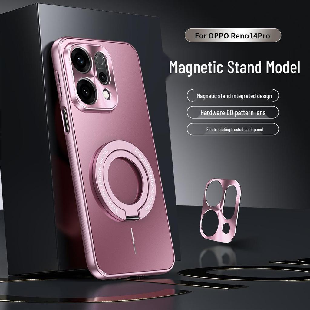 Oppo Reno14/Reno14 Pro Pełne Pokrycie Etui Anty-Upadkowe z Ochroną Obiektywu i Kompatybilnością z Bezprzewodowym Ładowaniem Samochodowym