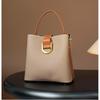 Real Leather Women's Bag Top Layer Cowhide Handbag Crossbody Fashionable Versatile Large Capacity Bucket 8855