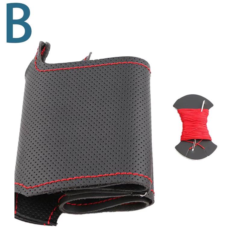 ize Carbon Fiber Leather Car Steering Wheel Cover For Mazda CX-3 CX3 CX-5 CX5 2017 2018 Mazda 6 CX-9 Suede Car Accessories