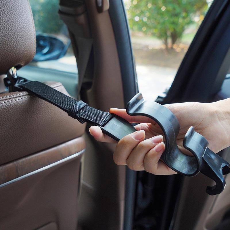 2 Pcs Car Seat Back Hook Universal Car SUV Trunk Hook Car Umbrella Storage Rack Fixing