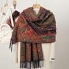 New Shawl Warm Winter Scarf Hijab Women Print Paisley Cashmere Pashmina Thick Wrap Head Neck Foulard Luxury  Blanket Echarpe