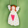 1Pc Silicone DIY Plaster Mold Pendant Hanging Ornament Dot Christmas Tree Heart Faceless Angel