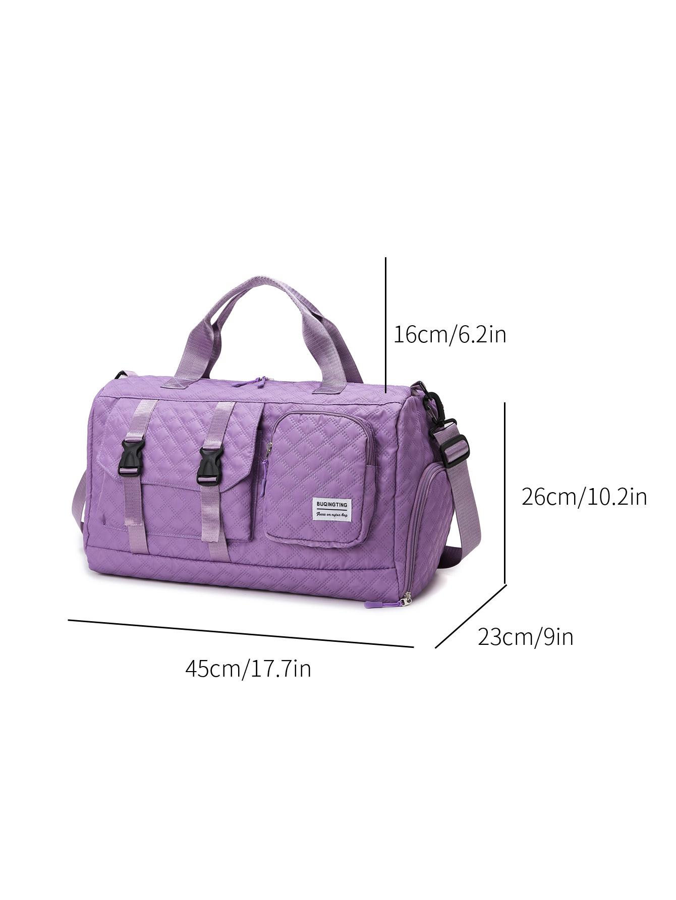 

Дорожная спортивная сумка большой вместимости с отделением для обуви светло-фиолетовый