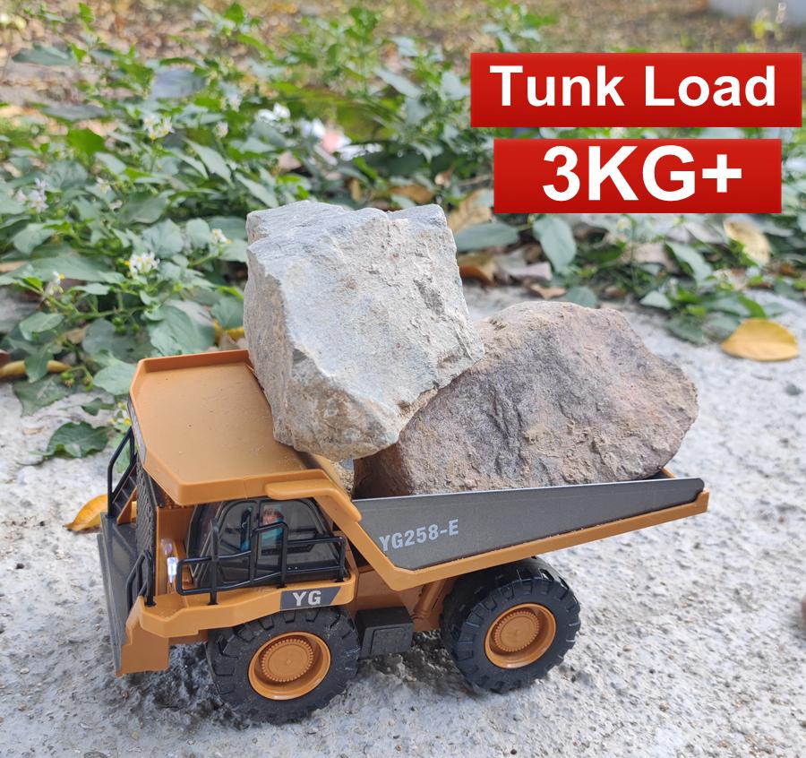 Remote Control Excavator Dump Truck Crawler Bulldozer Rc Model Car Toy Alloy Simulation Construction Vehicle Gifts For Kids