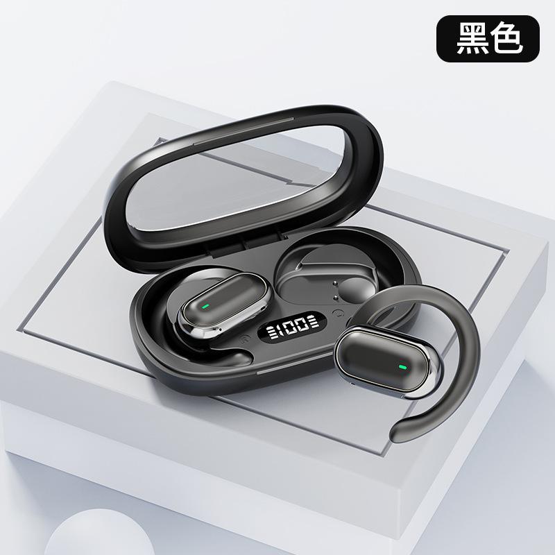 Hanging ear new high-quality sports bluetooth headset comfortable to wear long battery life digital display private mold