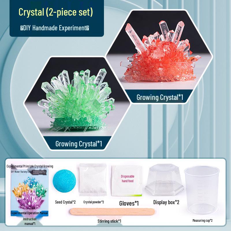 DIY Crystal Planting Science Kit for Primary Students - Educational Experiment Toy