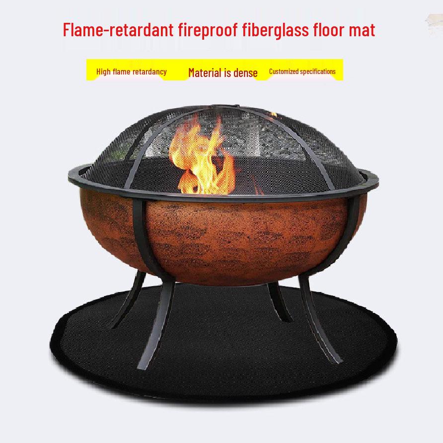 Flame Retardant BBQ Grill & Fire Pit Mat – High Temp Fireproof Deck & Patio Protection