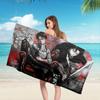 A-Attack O-On T-Titan Levi Ackerman Microfiber Beach Towel Absorbent Quick Dry Soft Yoga Swimming Resort Mountain Climbing Towel