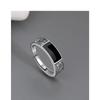925 Sterling Silver Men's Ring High Quality Luxury Black Gem For Men Wedding Fine Jewelry Accessories Party Gifts